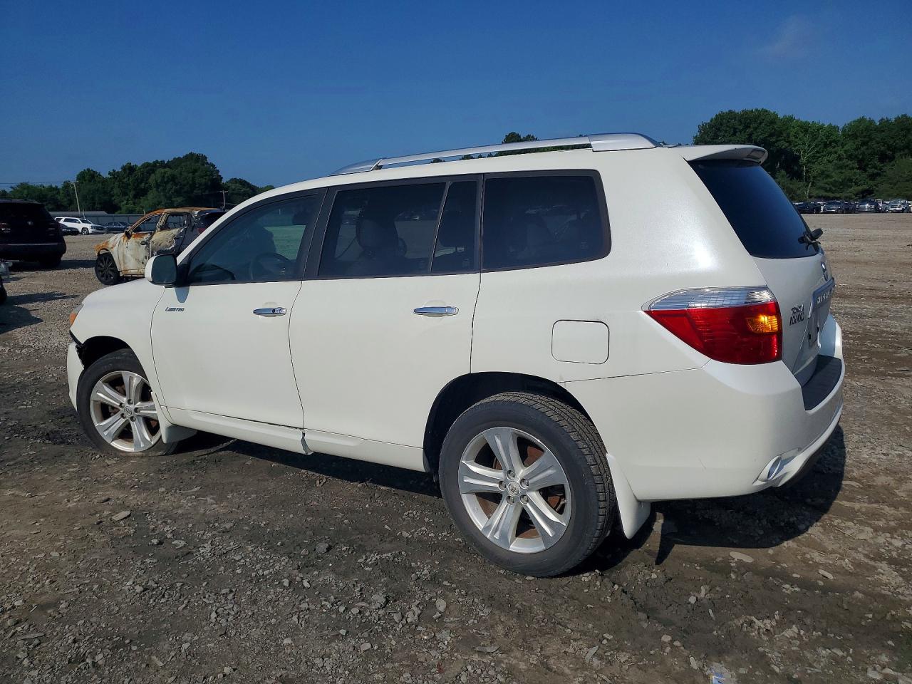 2009 Toyota Highlander Limited White vin: JTEDS42A792092827