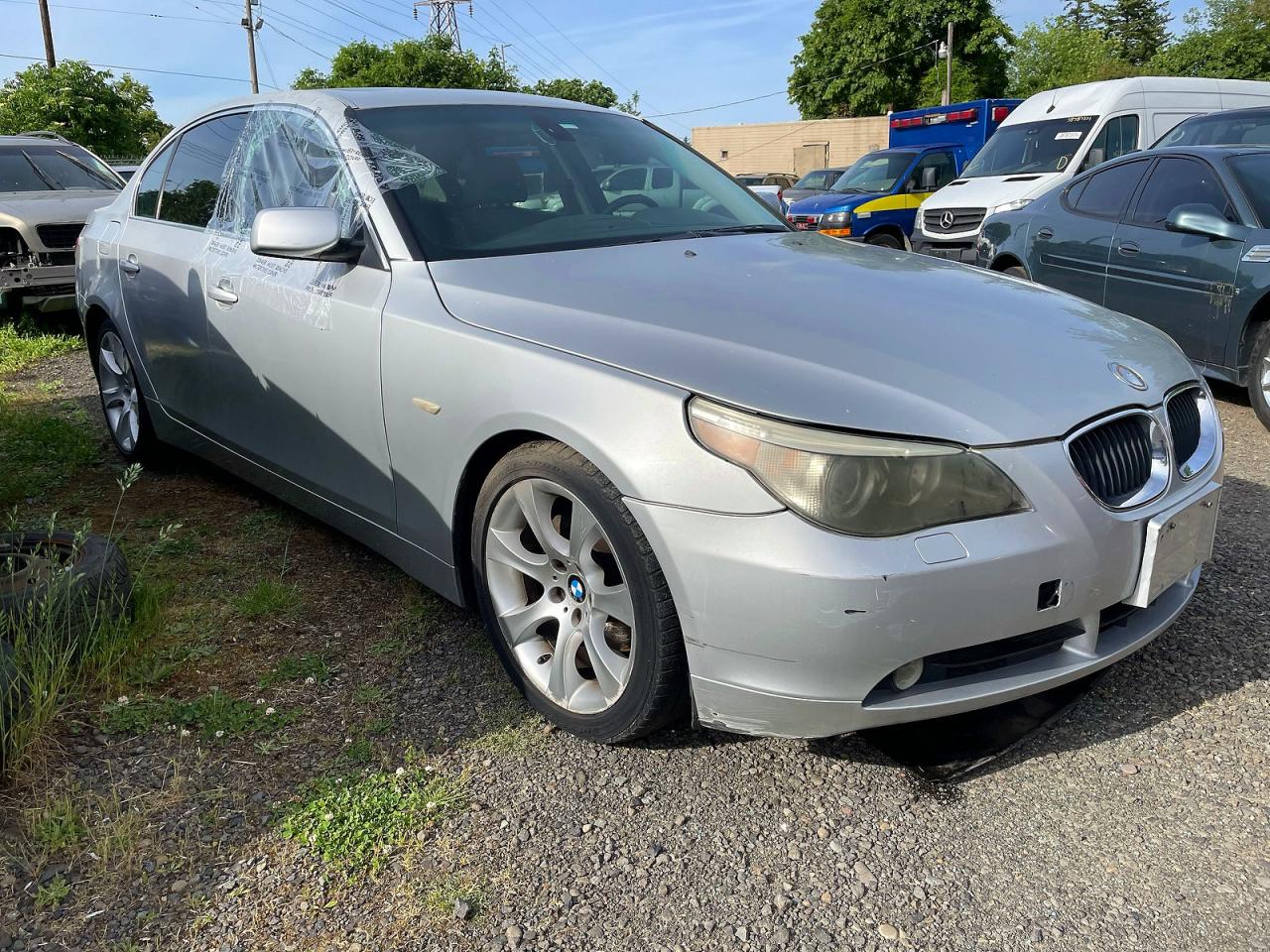 2006 Bmw 530 I Silver vin: WBANE73536CM34294