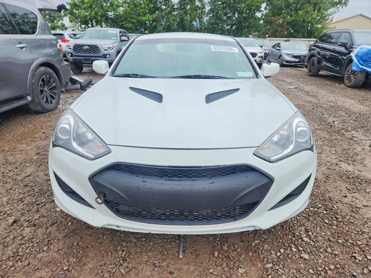 2013 Hyundai Genesis Coupe 2.0t White vin: KMHHT6KD6DU109201