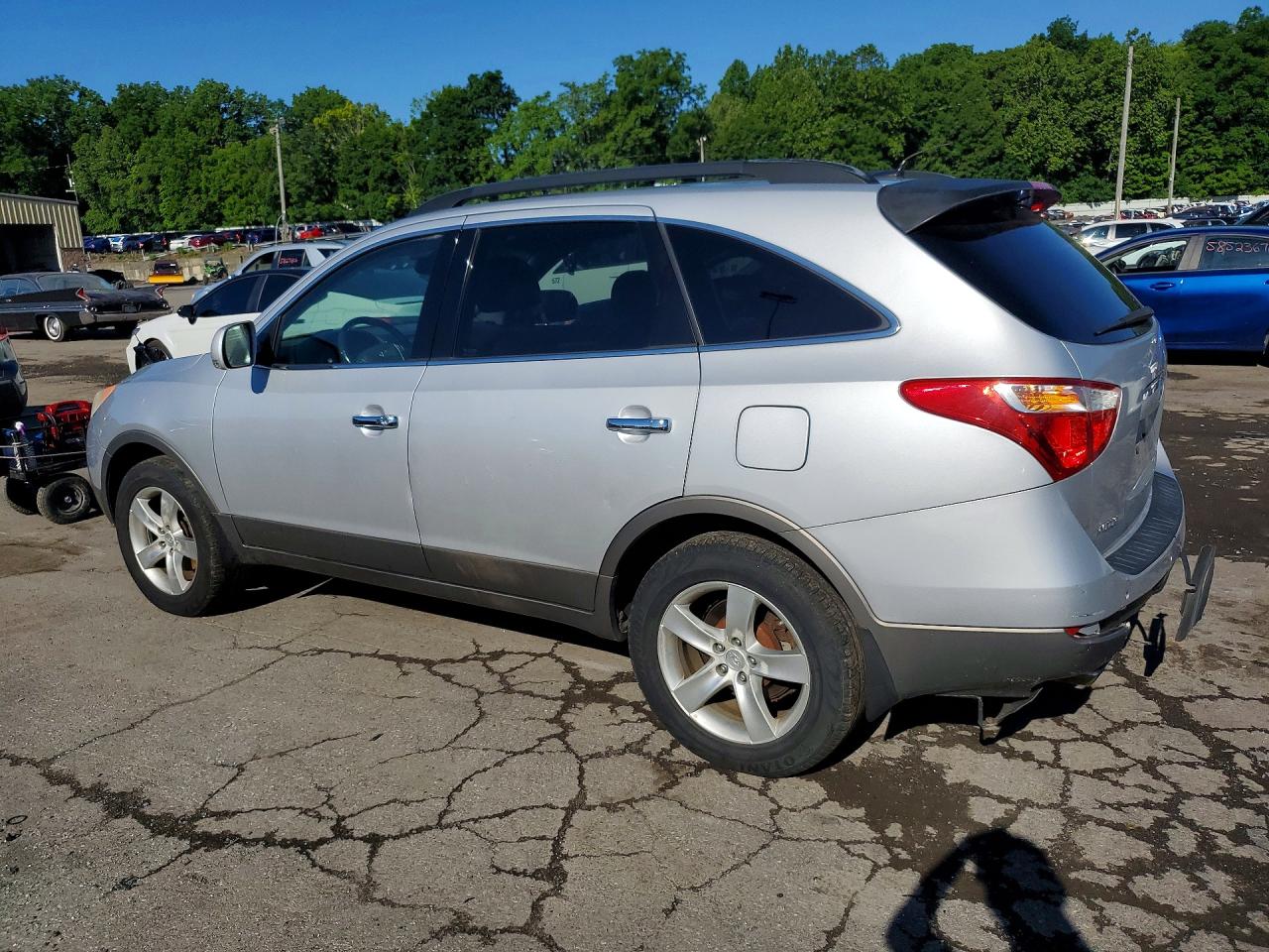 2008 Hyundai Veracruz Gls Silver vin: KM8NU73C38U068933