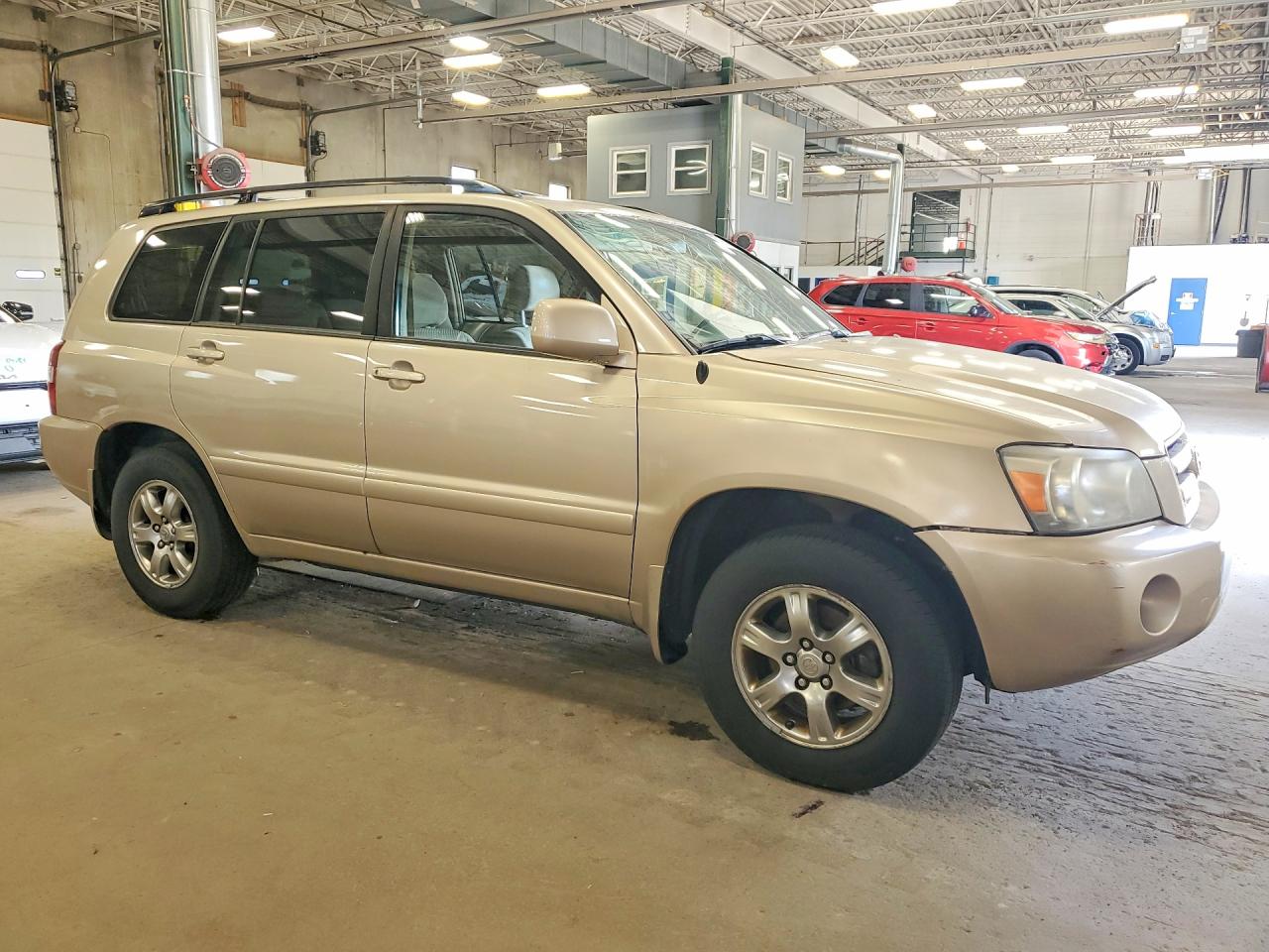 2006 Toyota Highlander Limited Tan vin: JTEDP21A160125836
