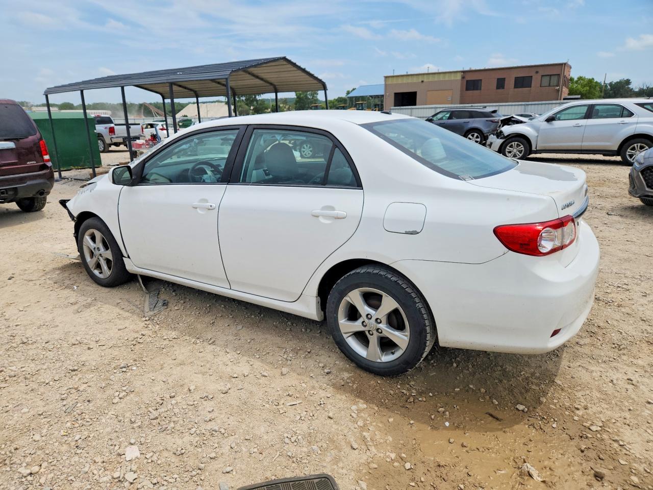2012 Toyota Corolla Le White vin: 5YFBU4EE1CP006702