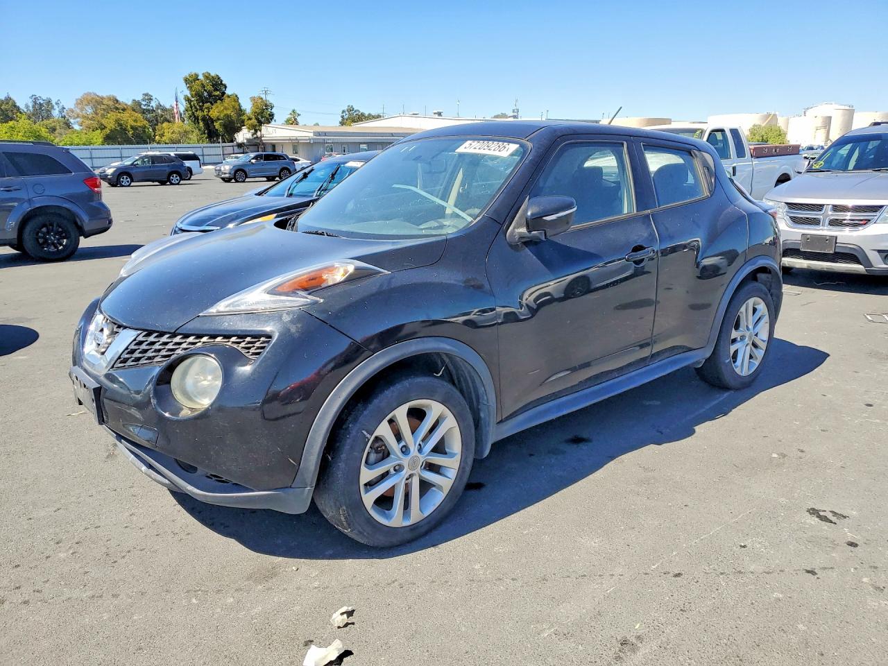 2015 Nissan Juke S Черный vin: JN8AF5MR8FT504364