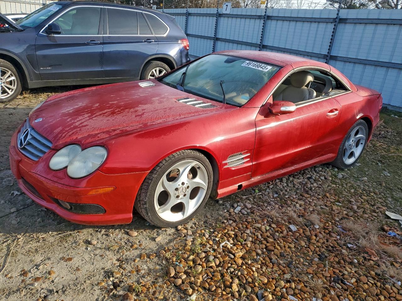 2005 Mercedes-benz Sl 500 Red vin: WDBSK75F35F104882