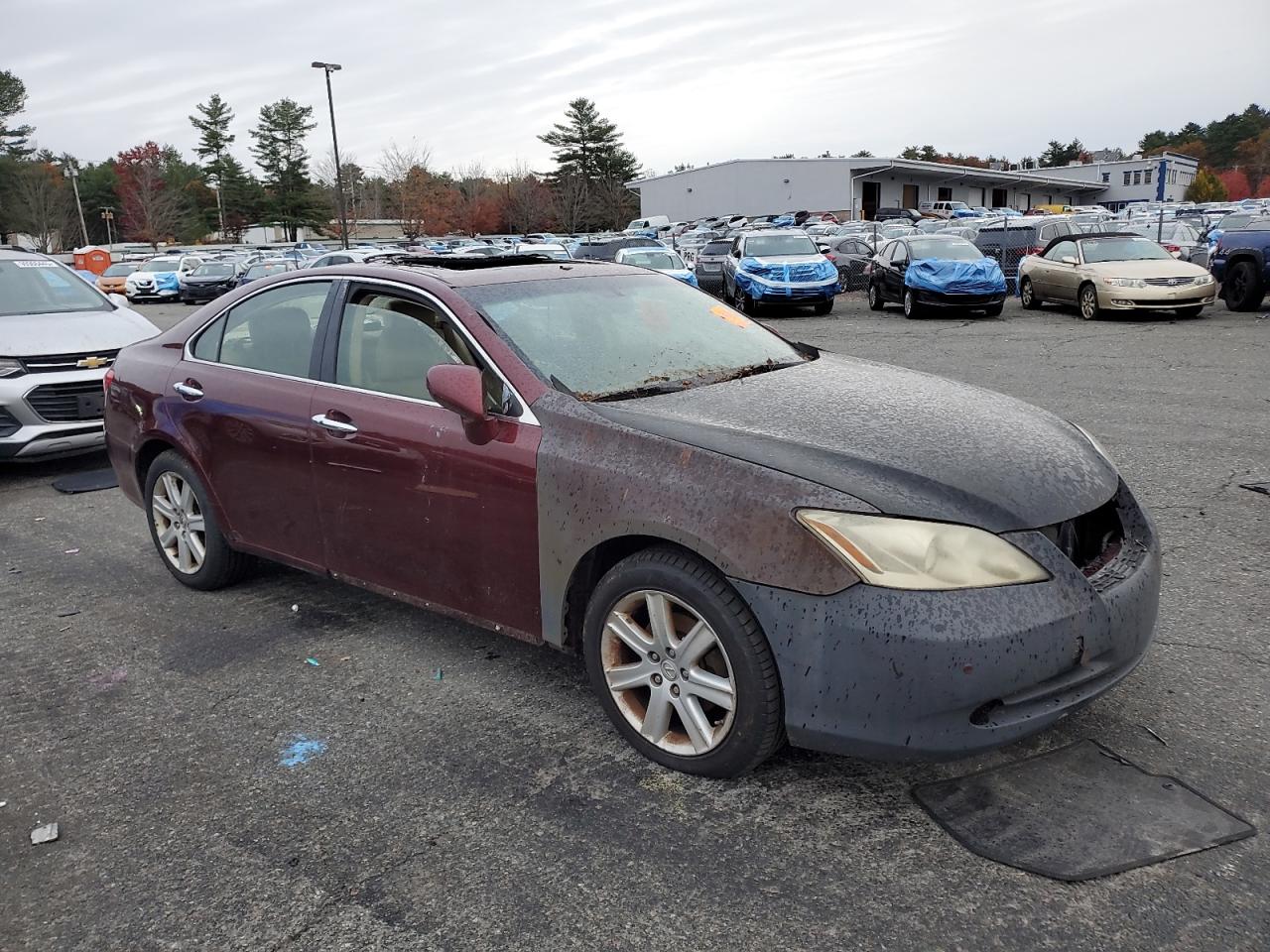2008 Lexus Es 350 Бордовый vin: JTHBJ46G582182259