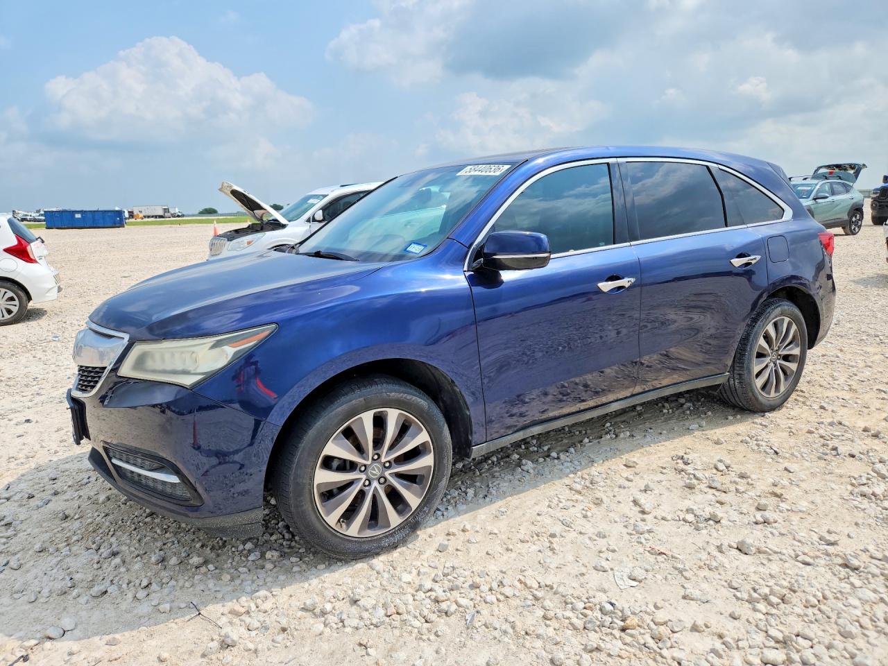2015 Acura Mdx Technology Blue vin: 5FRYD3H43FB011082
