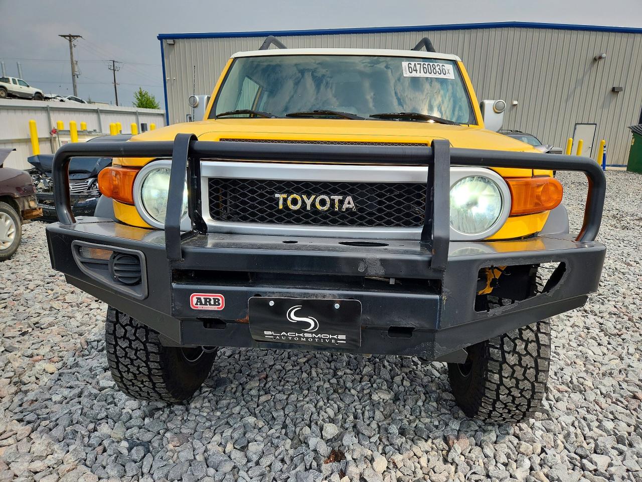 2007 Toyota Fj Cruiser Base Yellow vin: JTEBU11F270034792