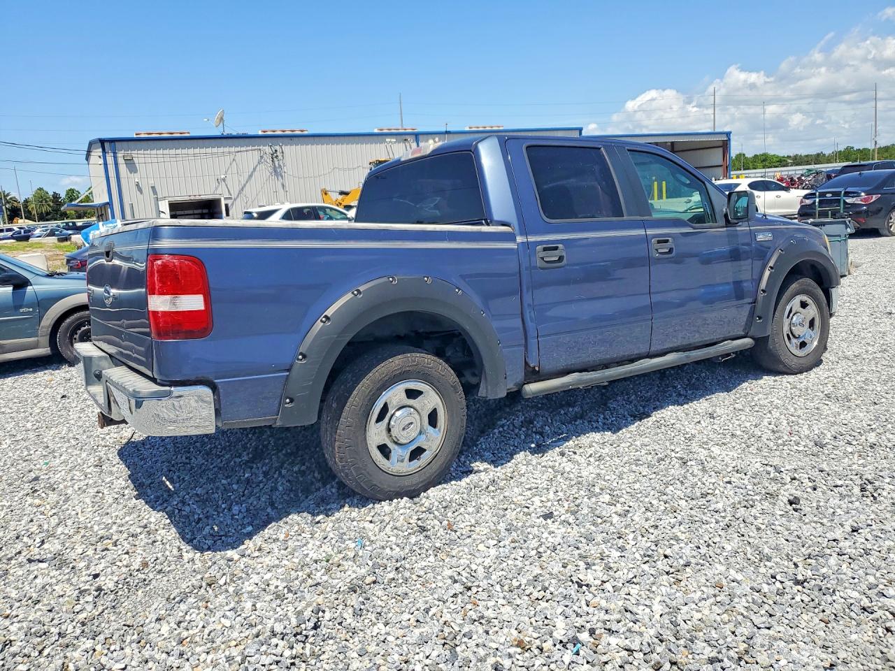 2005 Ford F150 Supercrew Blue vin: 1FTRW12W05FA29774