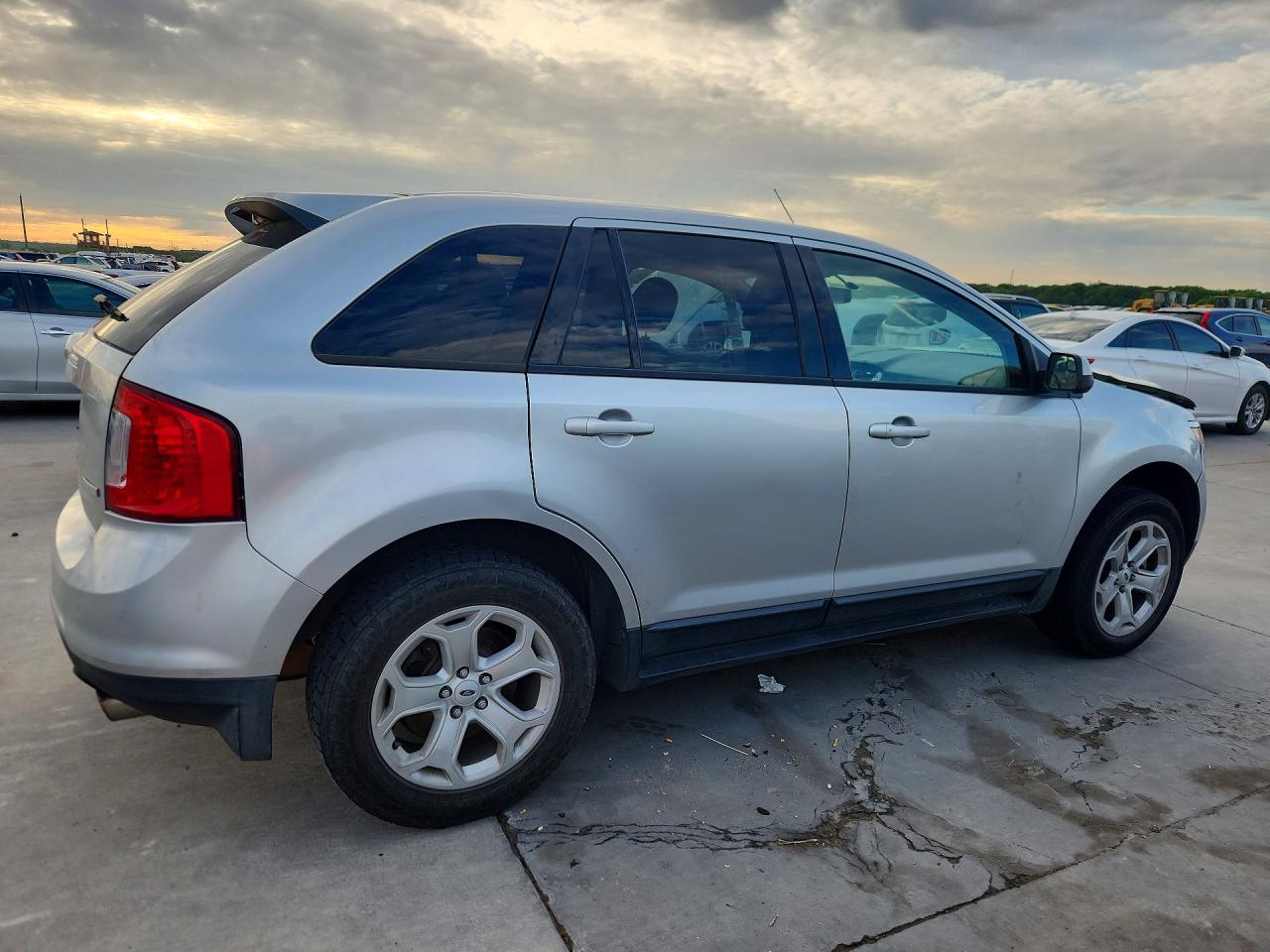 2013 Ford Edge Sel Silver vin: 2FMDK3J98DBA13878