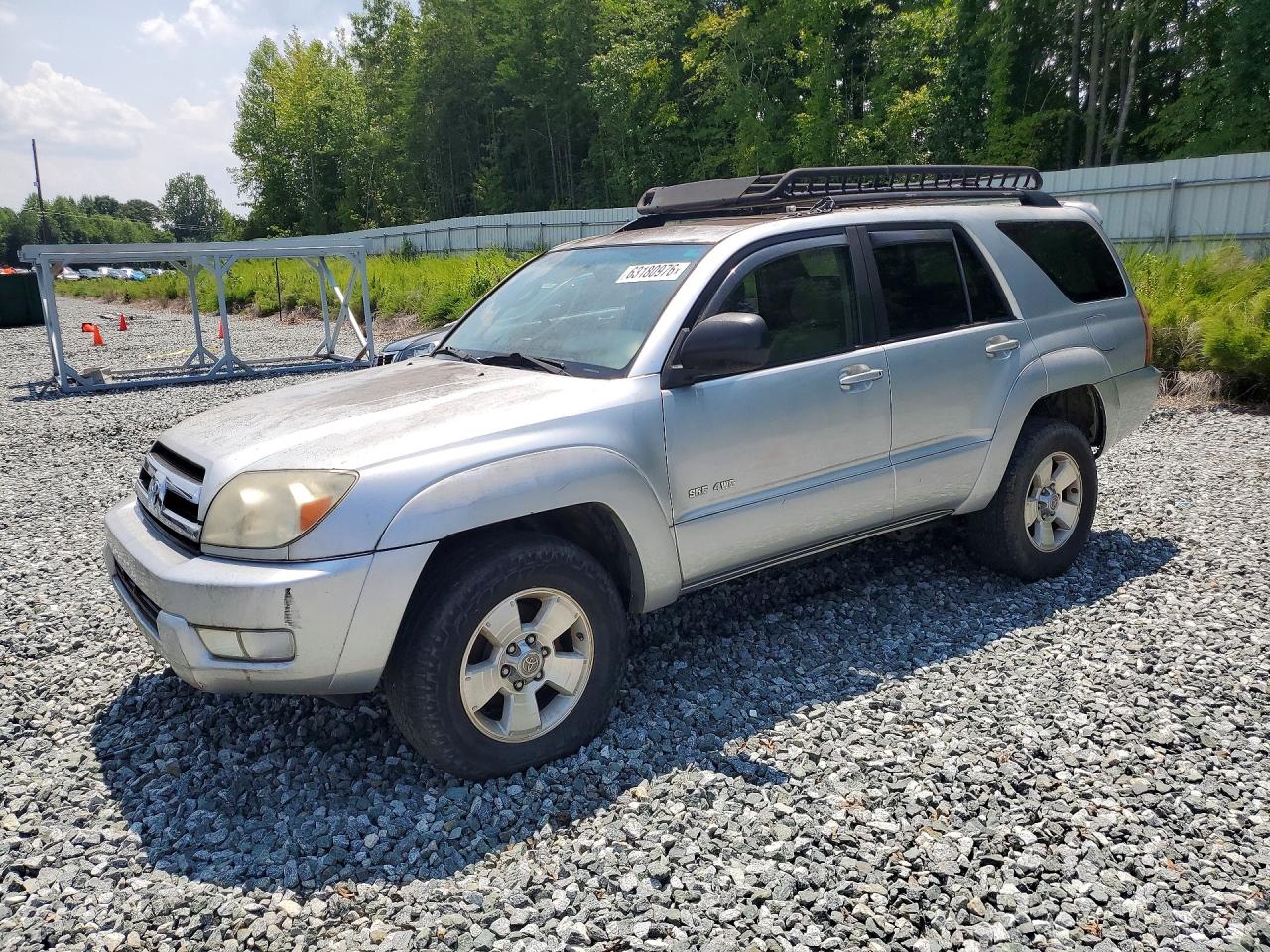 2005 Toyota 4runner Sr5 Silver vin: JTEBU14R058040062