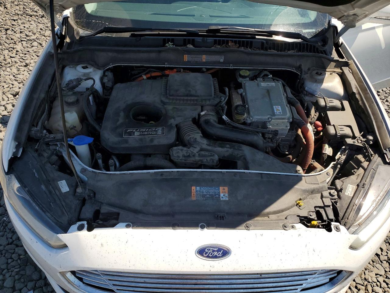 2014 Ford Fusion Se Phev White vin: 3FA6P0PU8ER248072