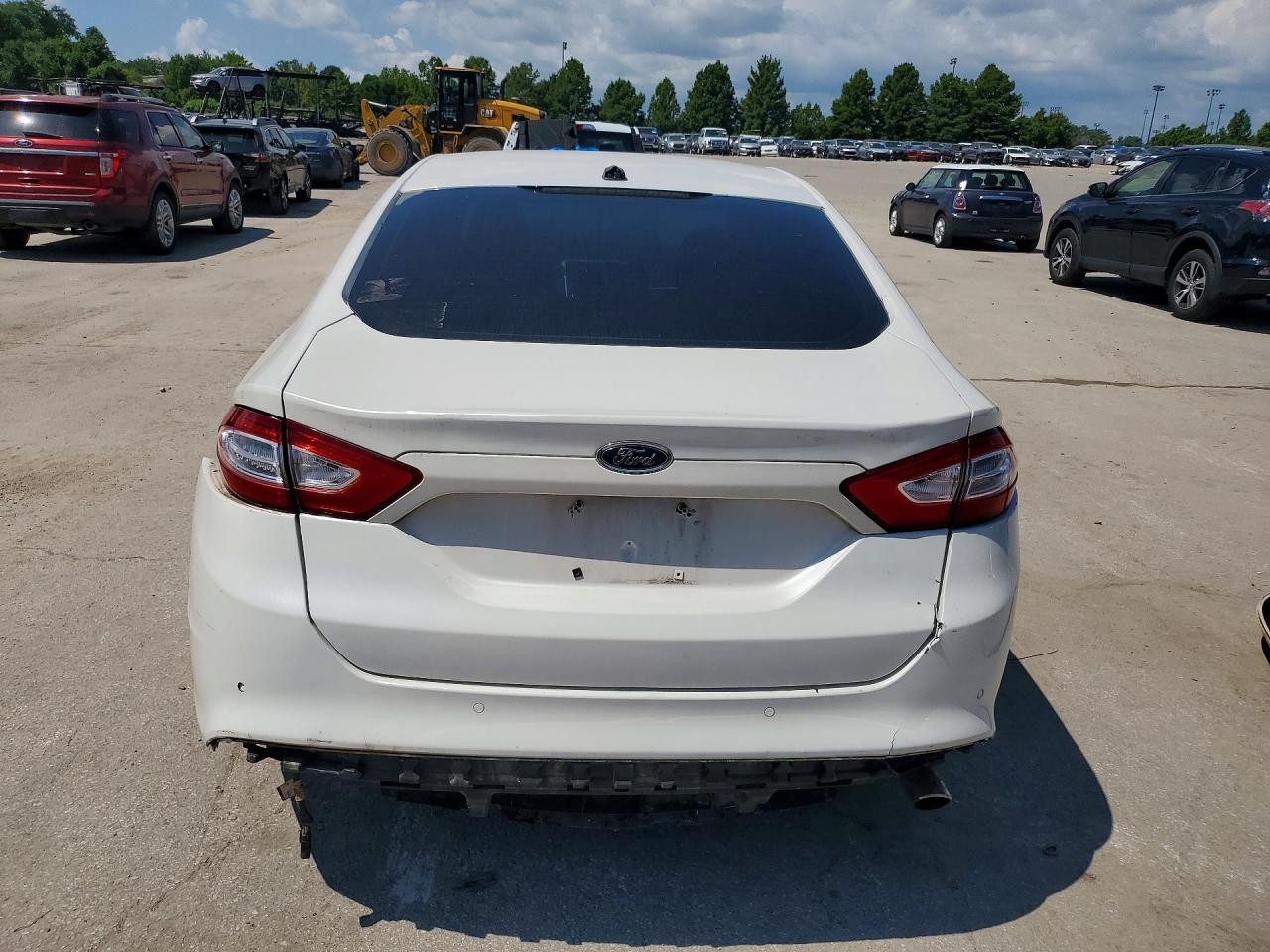 2013 Ford Fusion Se White vin: 3FA6P0HR7DR317052