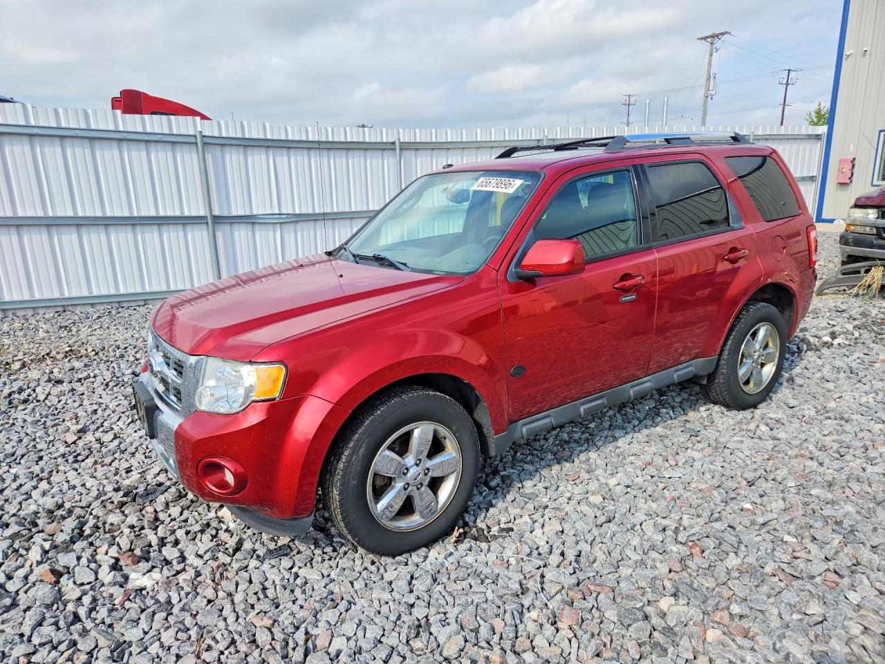2012 Ford Escape Limited Red vin: 1FMCU9E71CKC45034