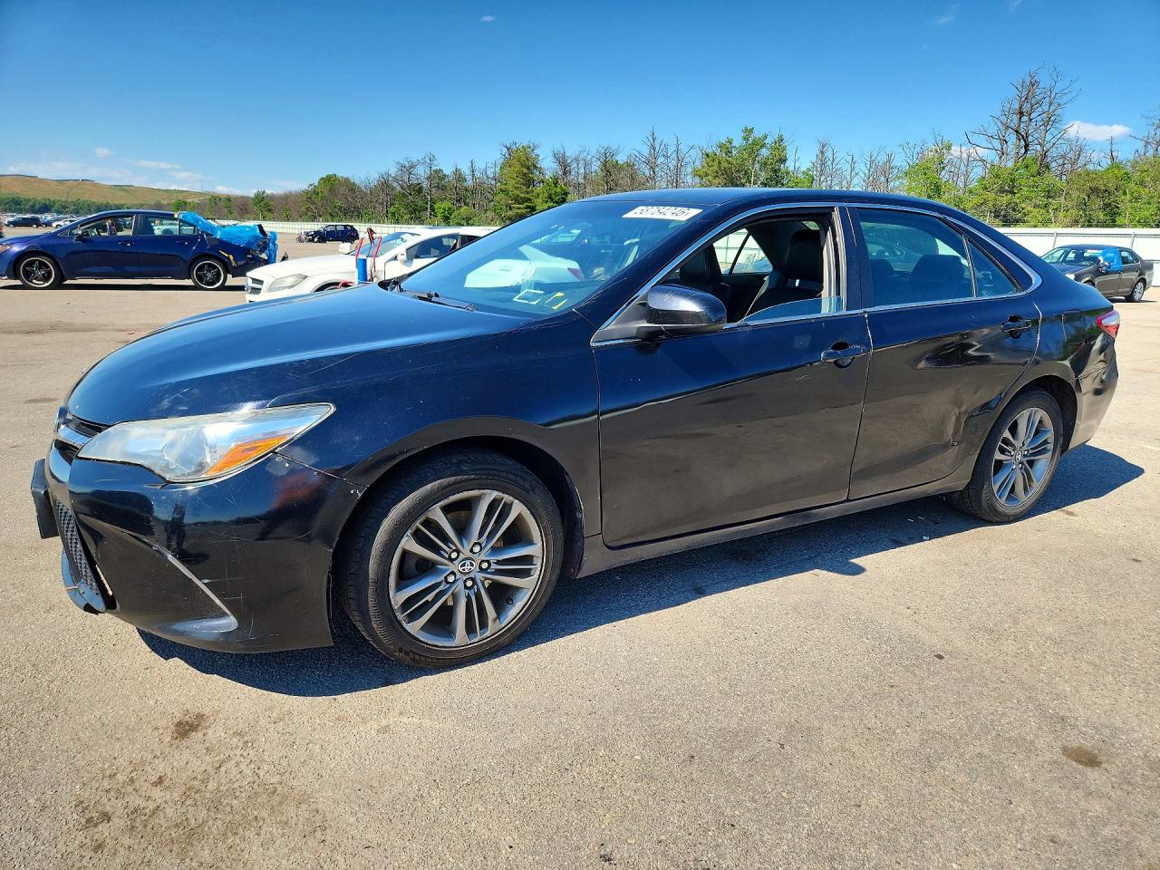 2015 Toyota Camry Se Black vin: 4T1BF1FK8FU939321