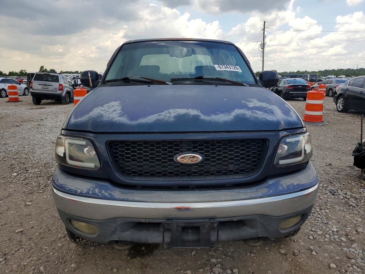 2002 Ford F150 Supercrew Blue vin: 1FTRW08L62KE27033