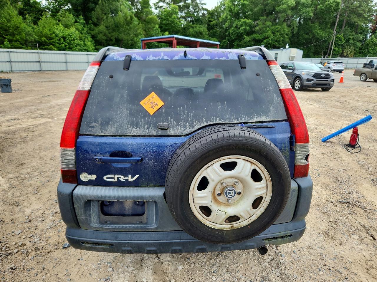 2005 Honda Cr-v Lx Blue vin: JHLRD68505C018571