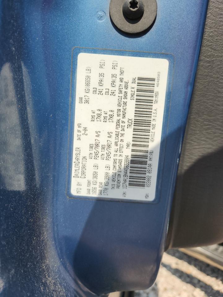 2004 Dodge Ram 1500 St Blue vin: 1D7HA18N44S659804