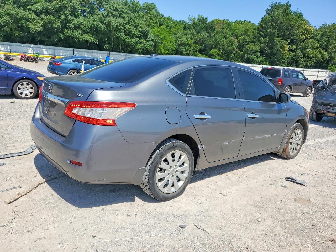 2015 Nissan Sentra Sv Серый vin: 3N1AB7AP5FY259359