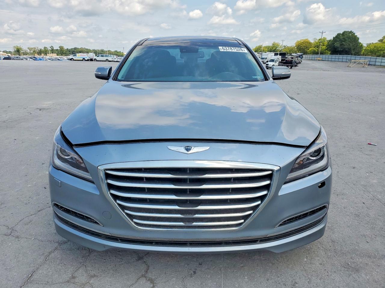 2015 Hyundai Genesis 3.8l Silver vin: KMHGN4JE7FU061120