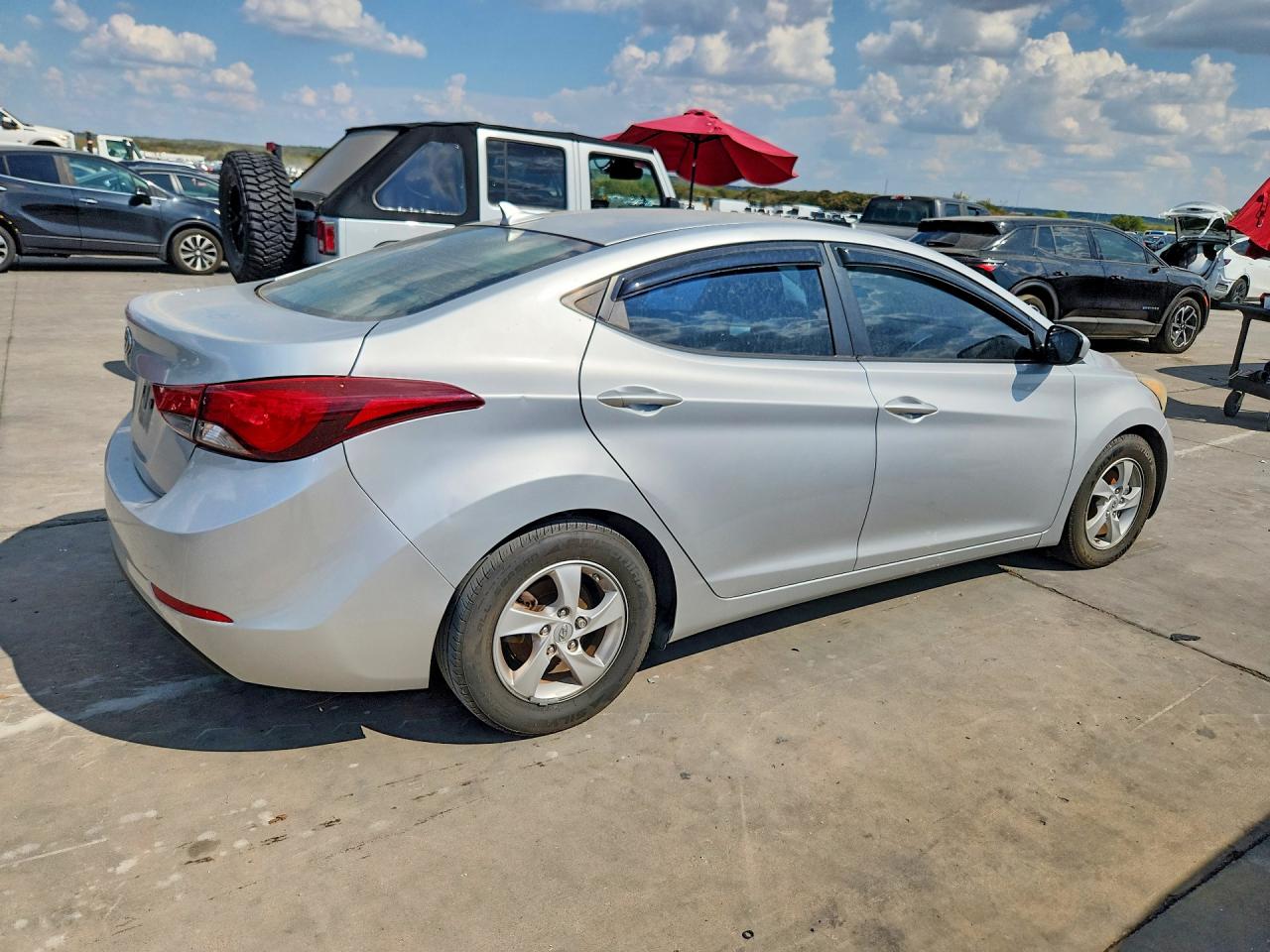 2014 Hyundai Elantra Se Silver vin: 5NPDH4AE4EH489668