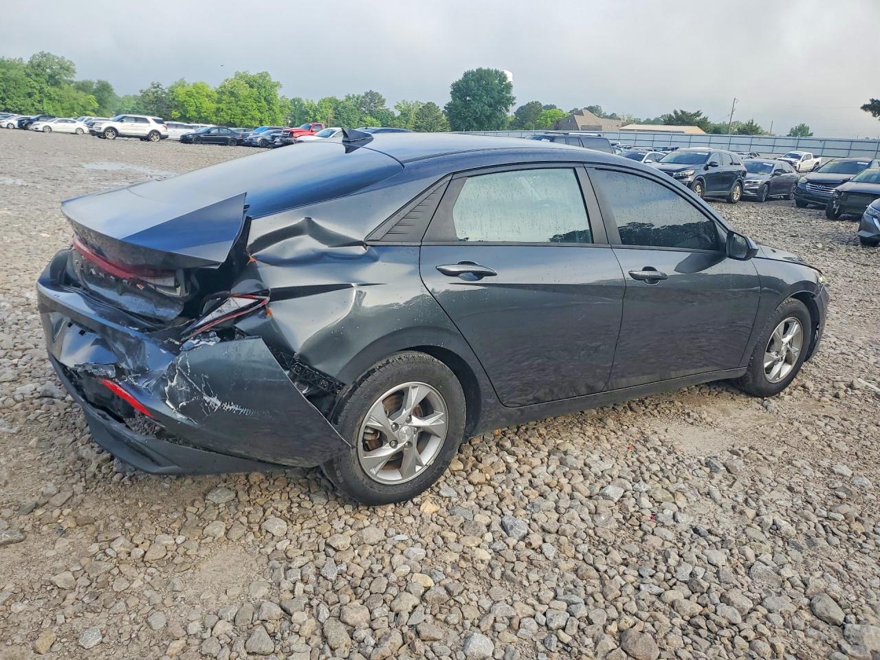 2021 Hyundai Elantra Se Gray vin: 5NPLL4AG3MH017908