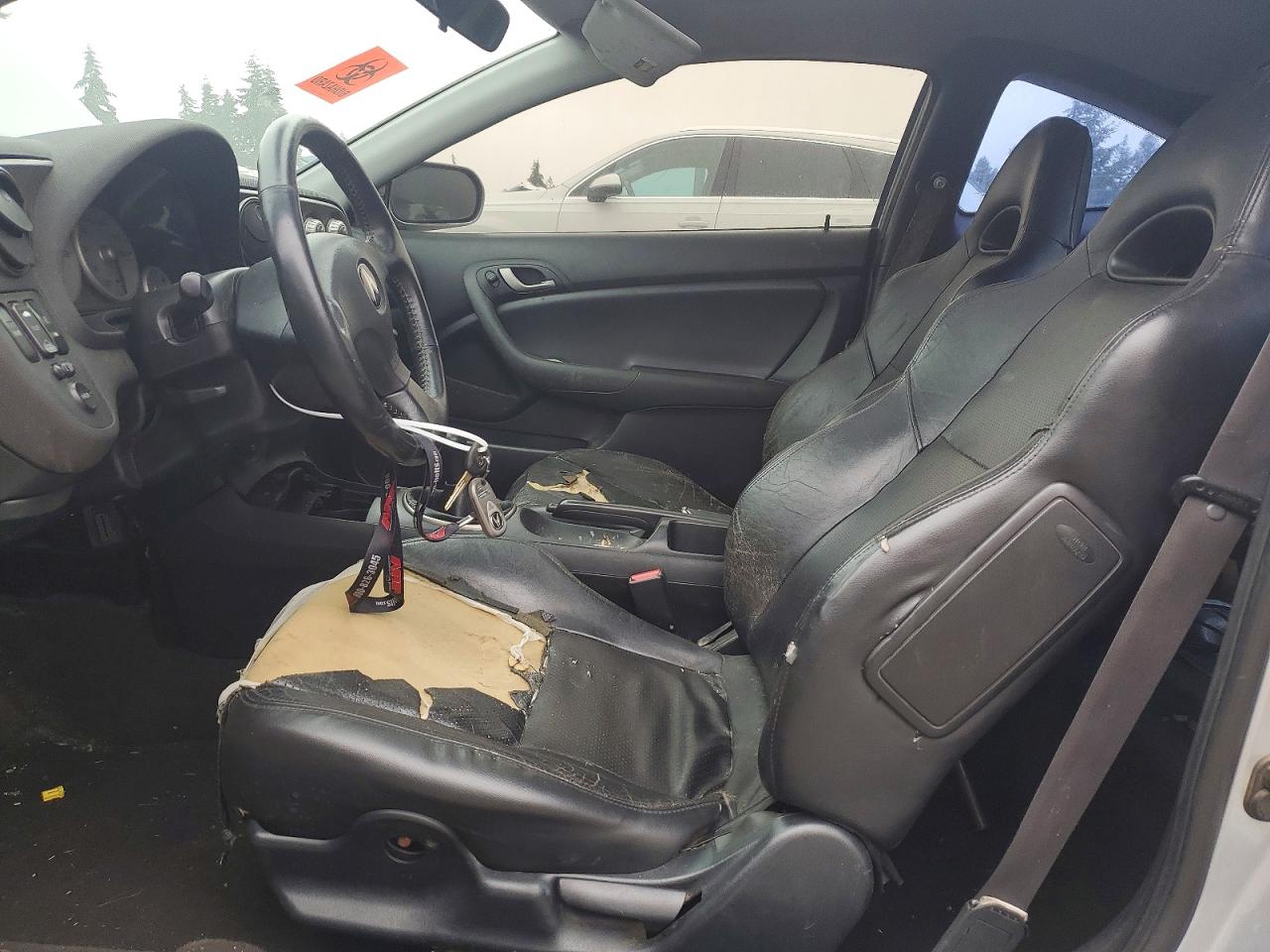 2004 Acura Rsx Silver vin: JH4DC538X4S006663