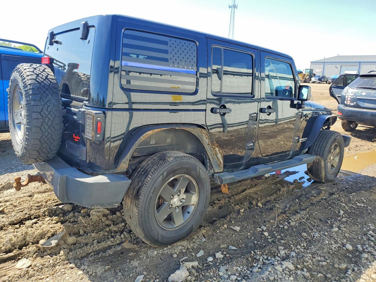 2011 Jeep Wrangler Unlimited Sport Black vin: 1J4BA3H15BL623680