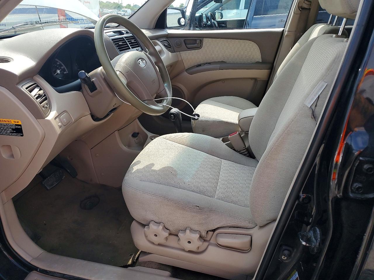 2007 Kia Sportage Lx Black vin: KNDJF724277449144