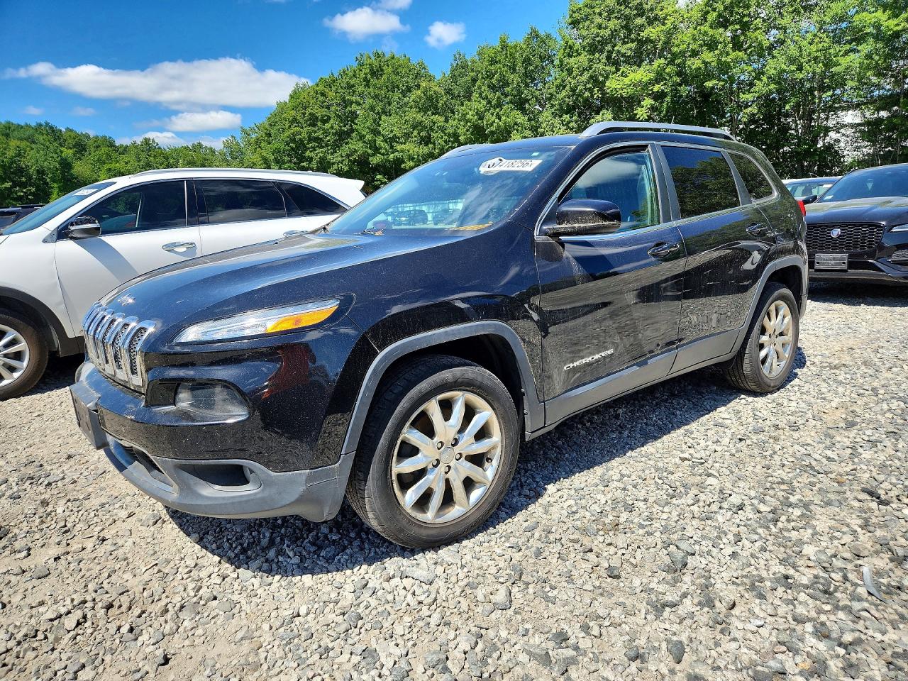 2015 Jeep Cherokee Limited Black vin: 1C4PJMDB3FW763912