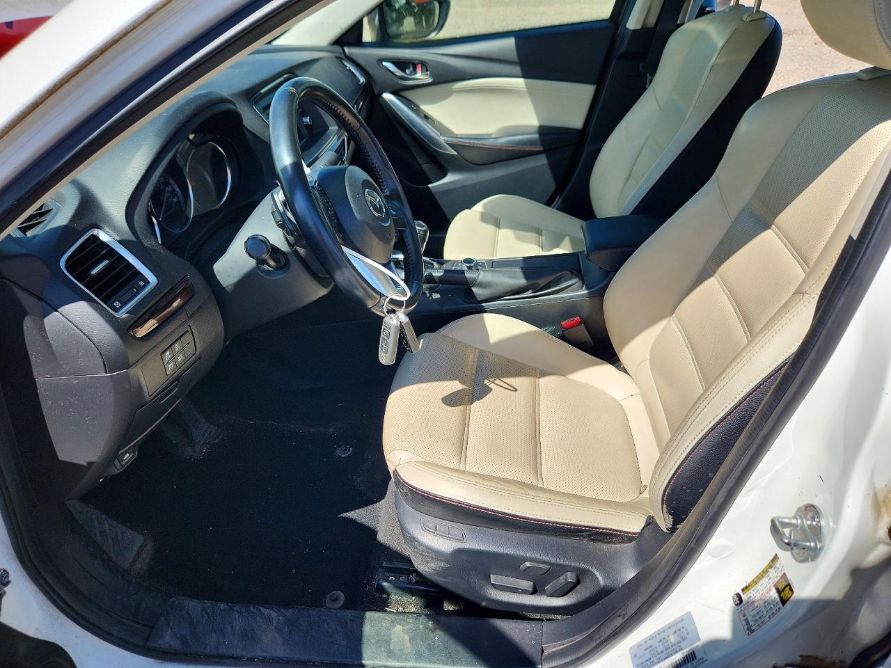 2014 Mazda 6 Grand Touring White vin: JM1GJ1W63E1124214