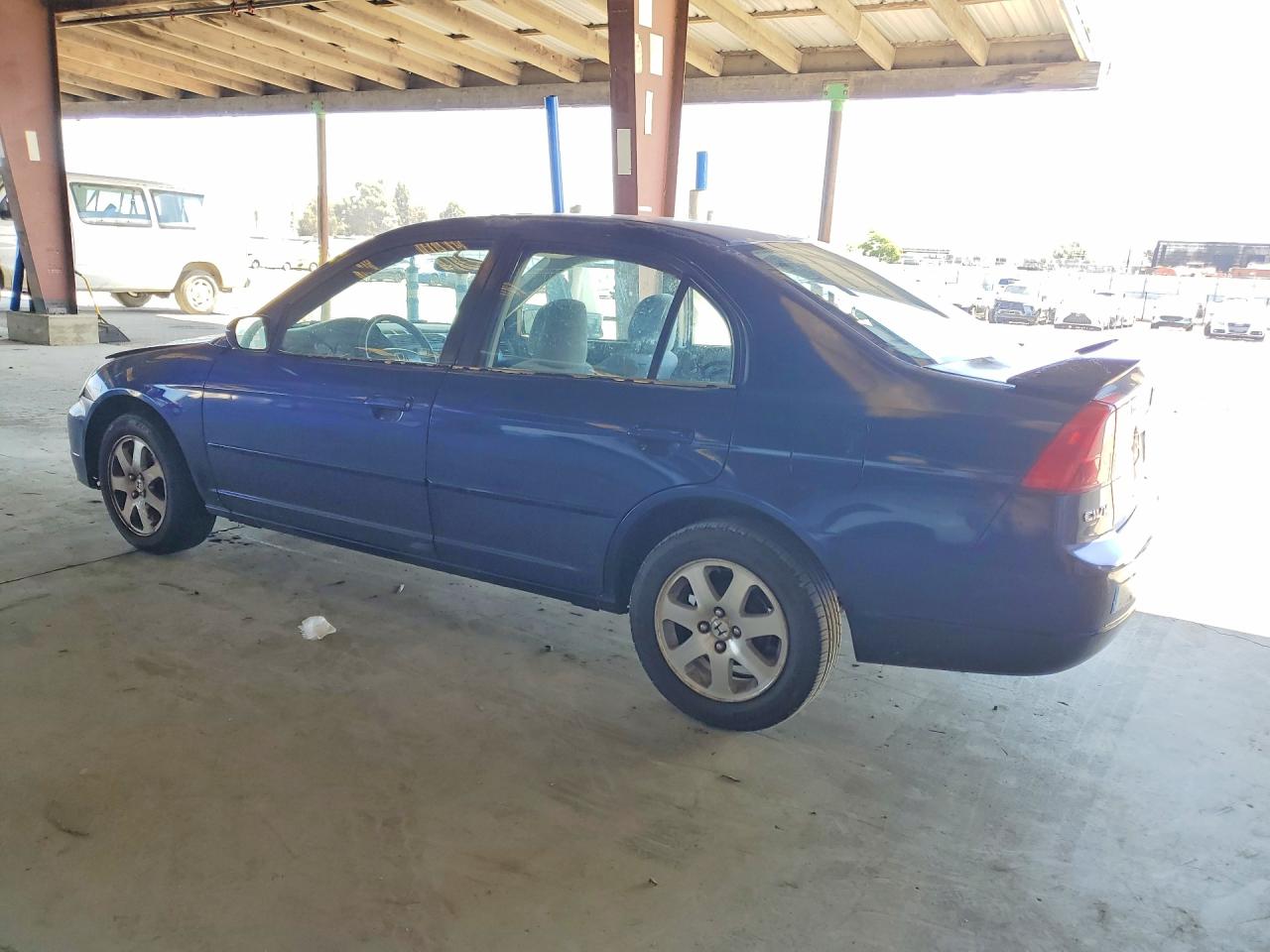 2001 Honda Civic Ex Blue vin: 2HGES267X1H552197