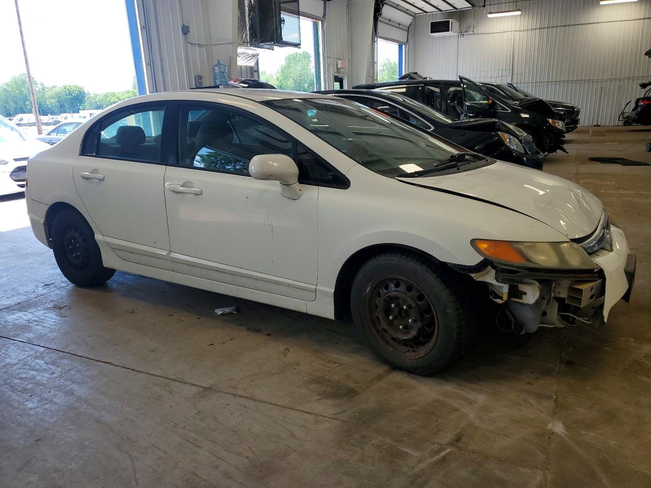 2006 Honda Civic Lx White vin: 1HGFA16576L021386