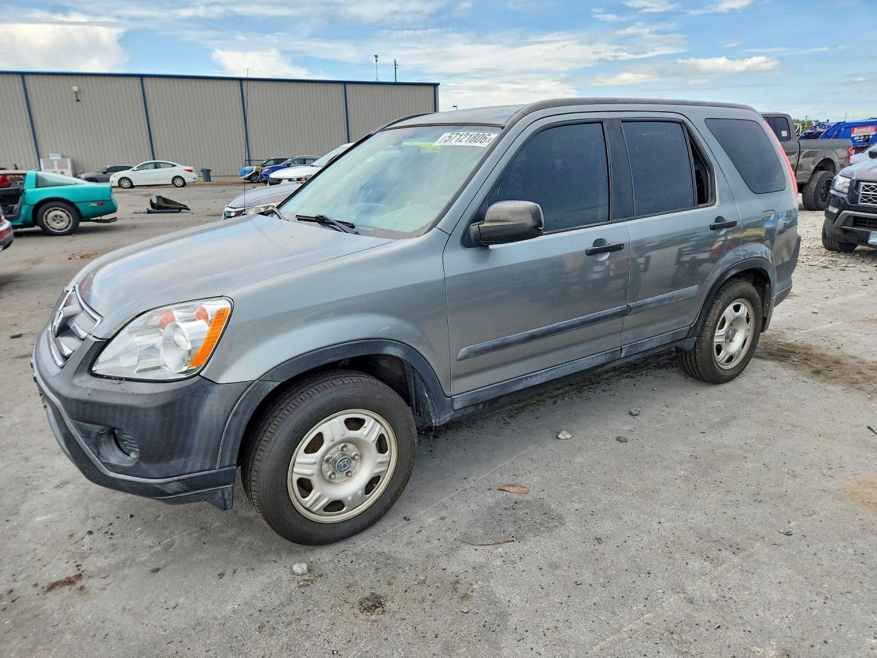 2005 Honda Cr-v Lx Silver vin: SHSRD78585U338137