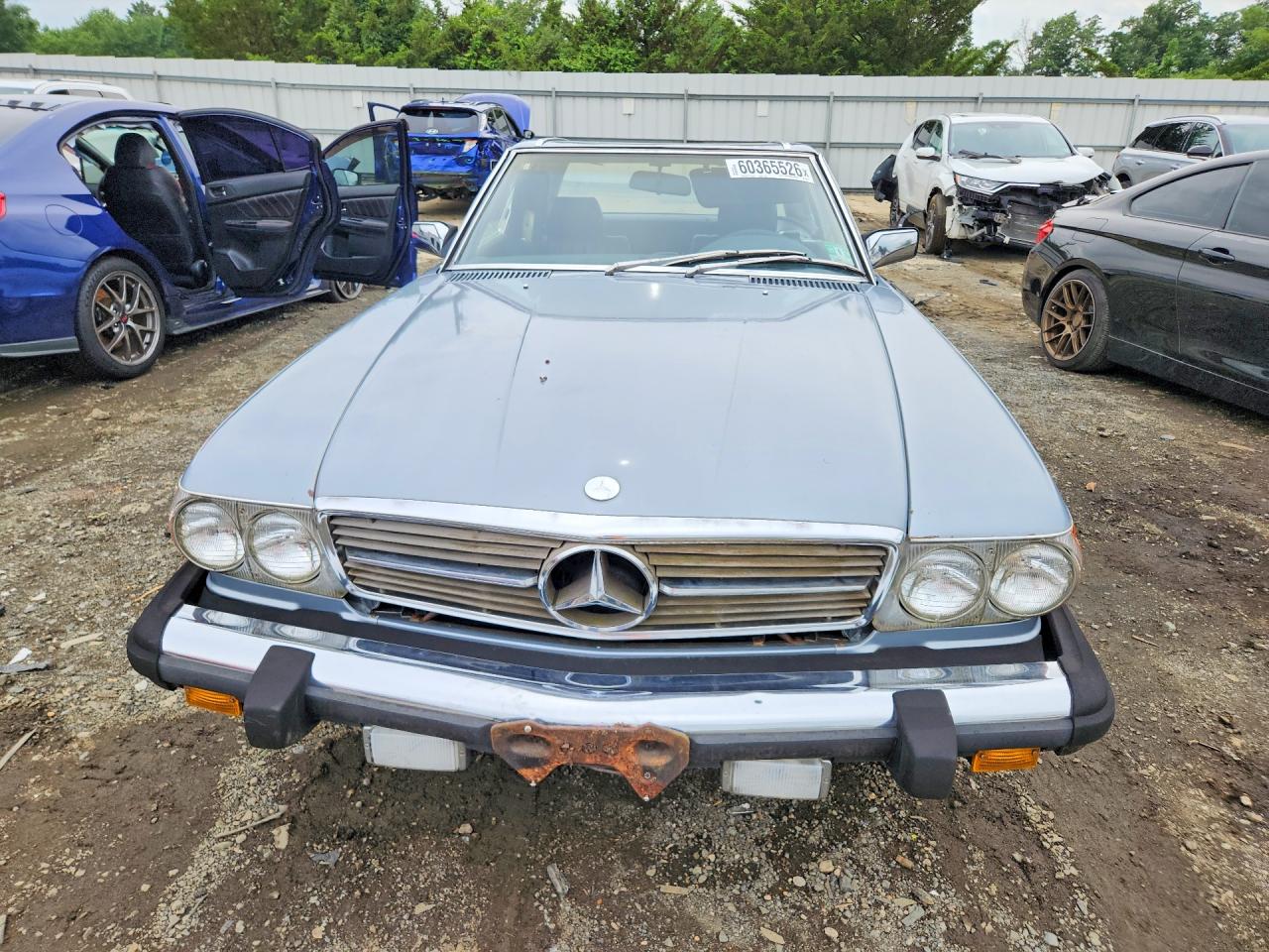1984 Mercedes-benz 380 Sl Silver vin: WDBBA45A6EA005430