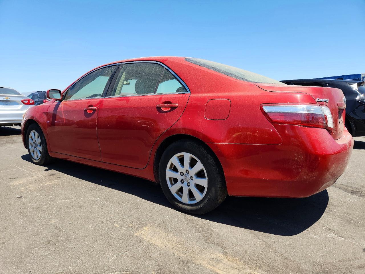 2007 Toyota Camry Hybrid Red vin: JTNBB46K973018486