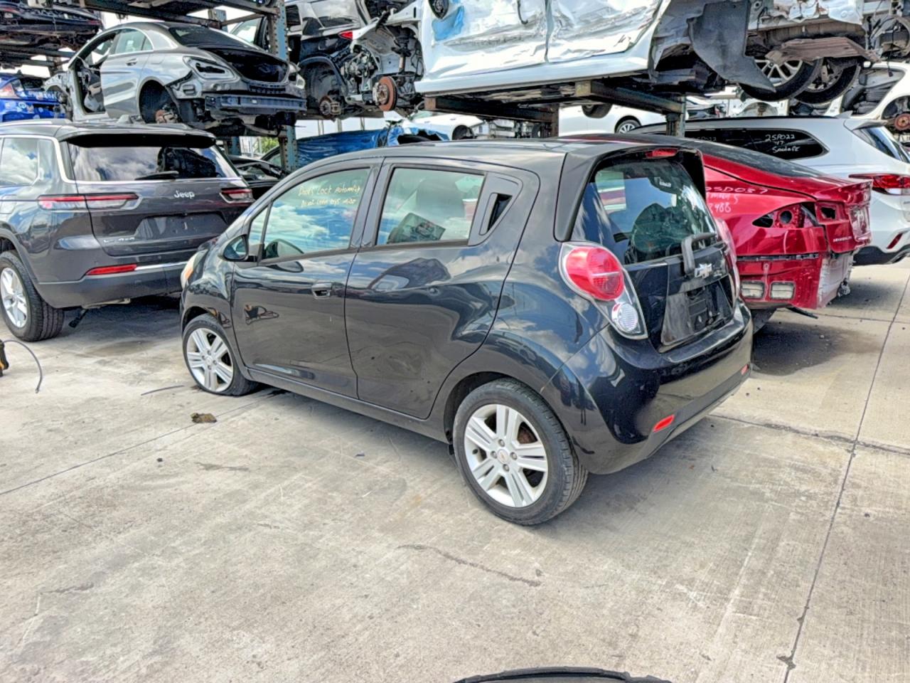 2014 Chevrolet Spark 1lt Black vin: KL8CD6S97EC502325