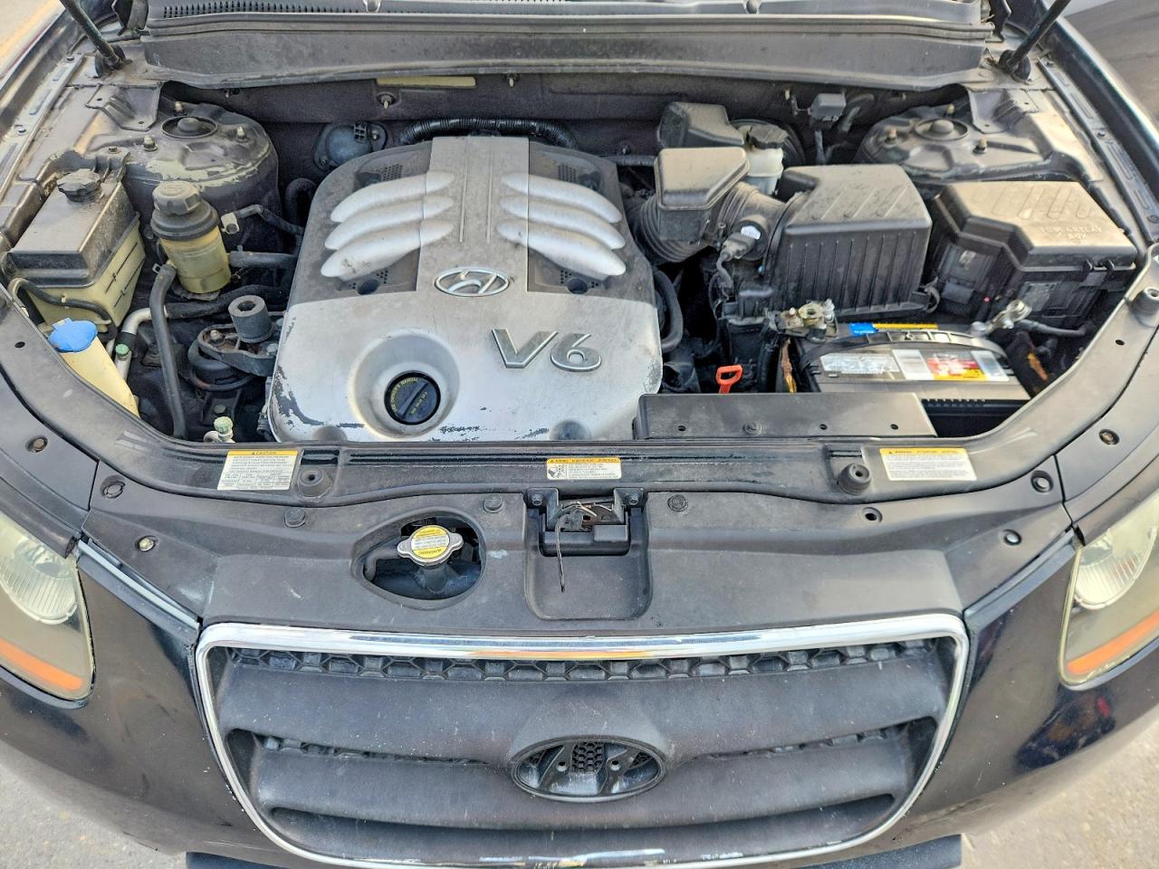 2007 Hyundai Santa Fe Se Blue vin: 5NMSH13EX7H054415
