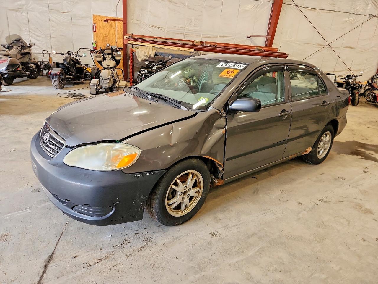 2008 Toyota Corolla Ce Gray vin: 2T1BR32E68C871768