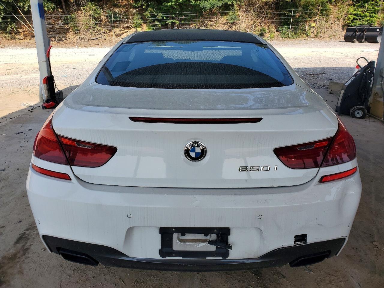 2012 Bmw 650 I White vin: WBALX3C52CDV77530