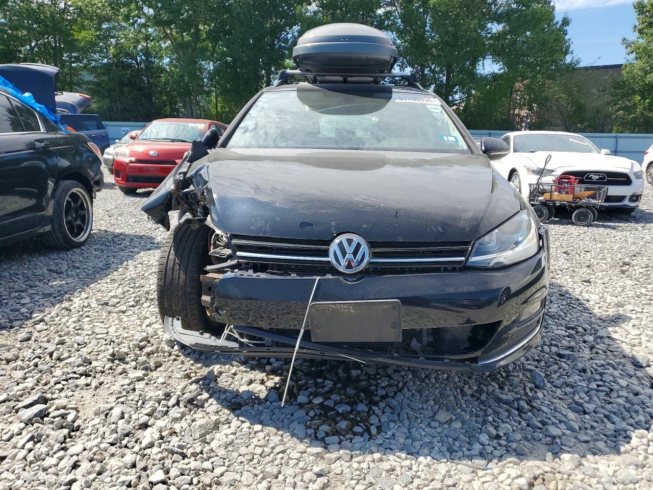 2015 Volkswagen Golf Sportwagen S Black vin: 3VWC17AU2FM519588