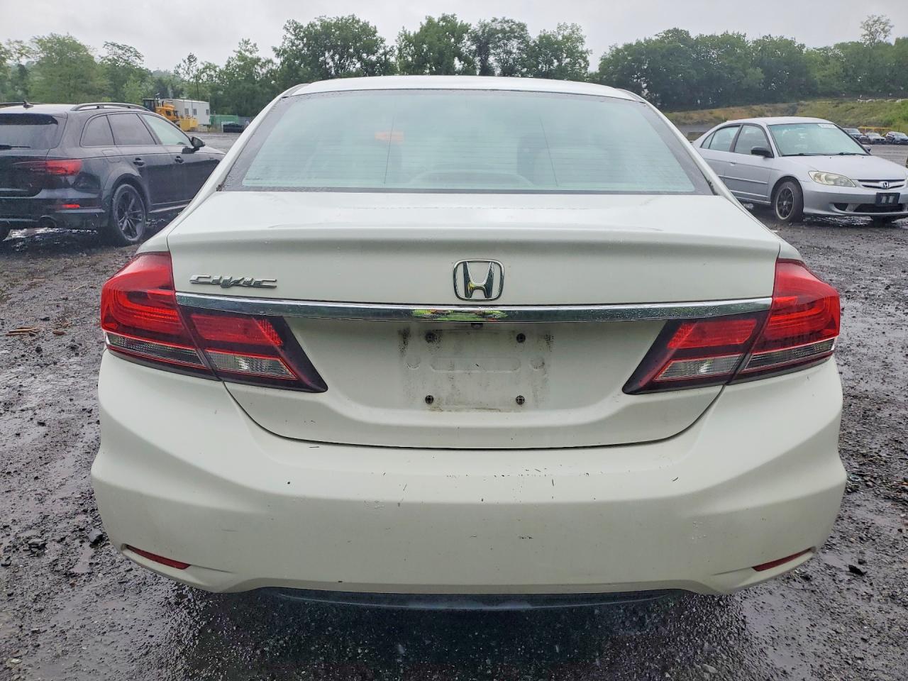 2014 Honda Civic Lx White vin: 2HGFB2F53EH525996