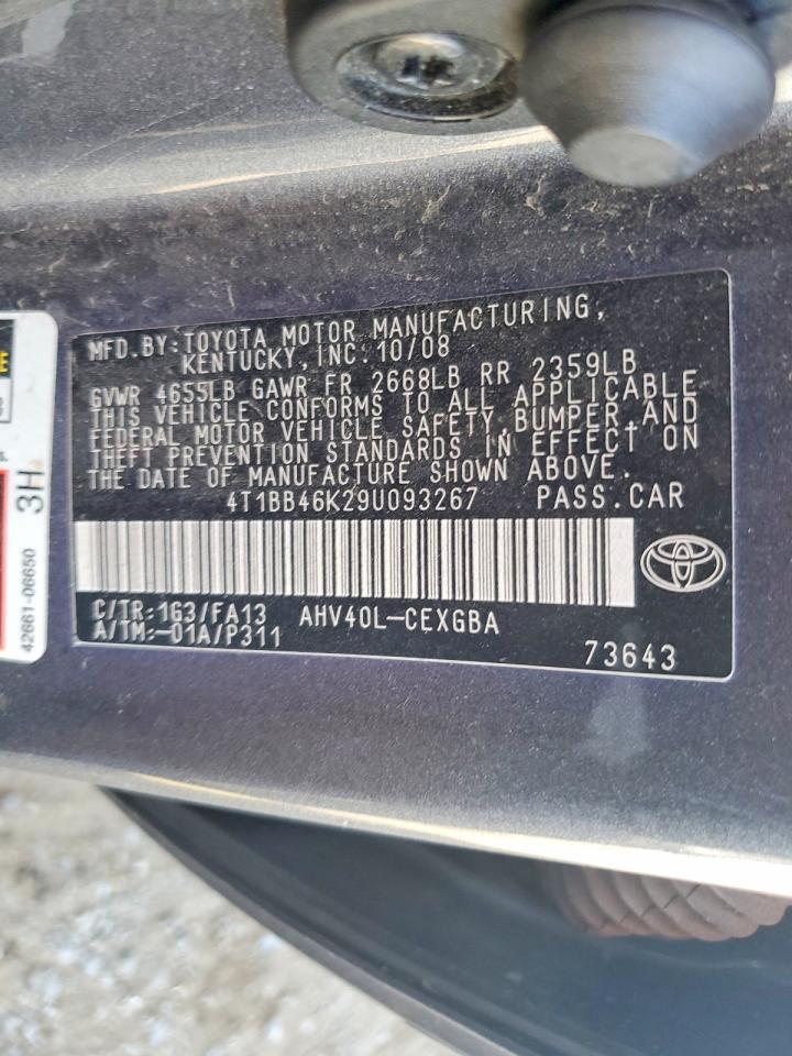 2009 Toyota Camry Hybrid Gray vin: 4T1BB46K29U093267
