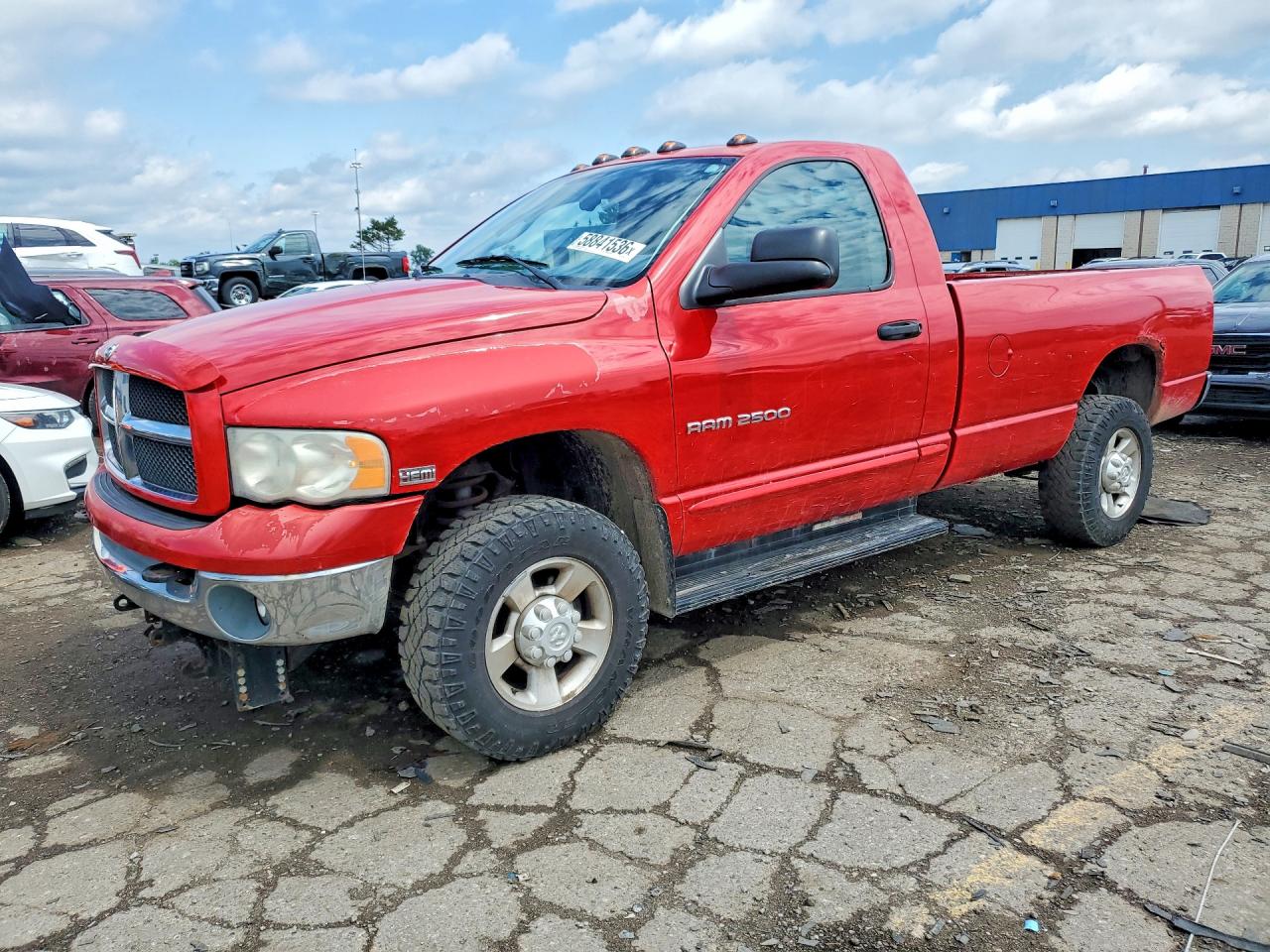2003 Dodge Ram 2500 St Red vin: 3D7KU26D53G720760