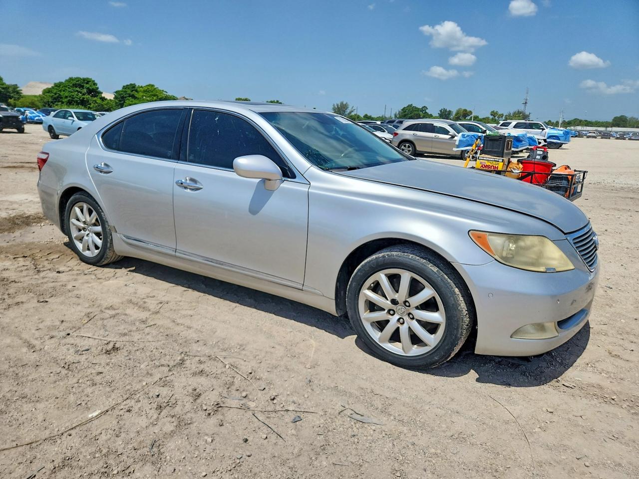 2008 Lexus Ls 460 Silver vin: JTHBL46F485056863