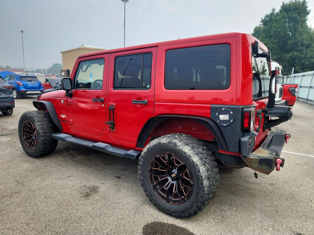 2014 Jeep Wrangler Unlimited Sahara Красный vin: 1C4BJWEG0EL128355