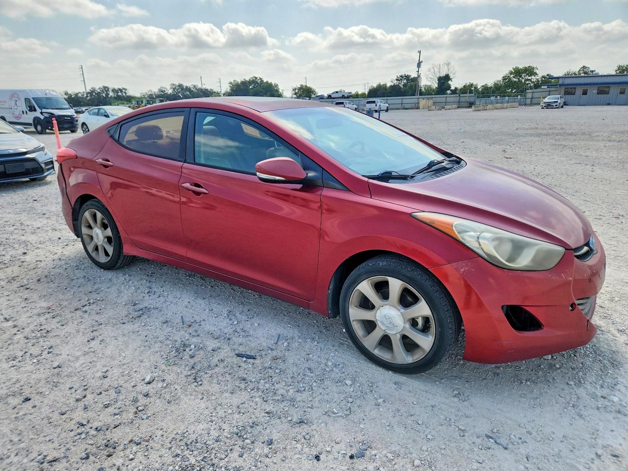 2013 Hyundai Elantra Limited Red vin: KMHDH4AE4DU697694