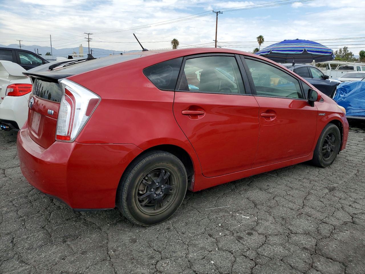 2012 Toyota Prius Two Red vin: JTDKN3DU4C1599668