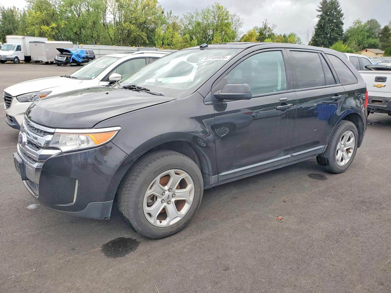 2013 Ford Edge Sel Black vin: 2FMDK4JC0DBC30598