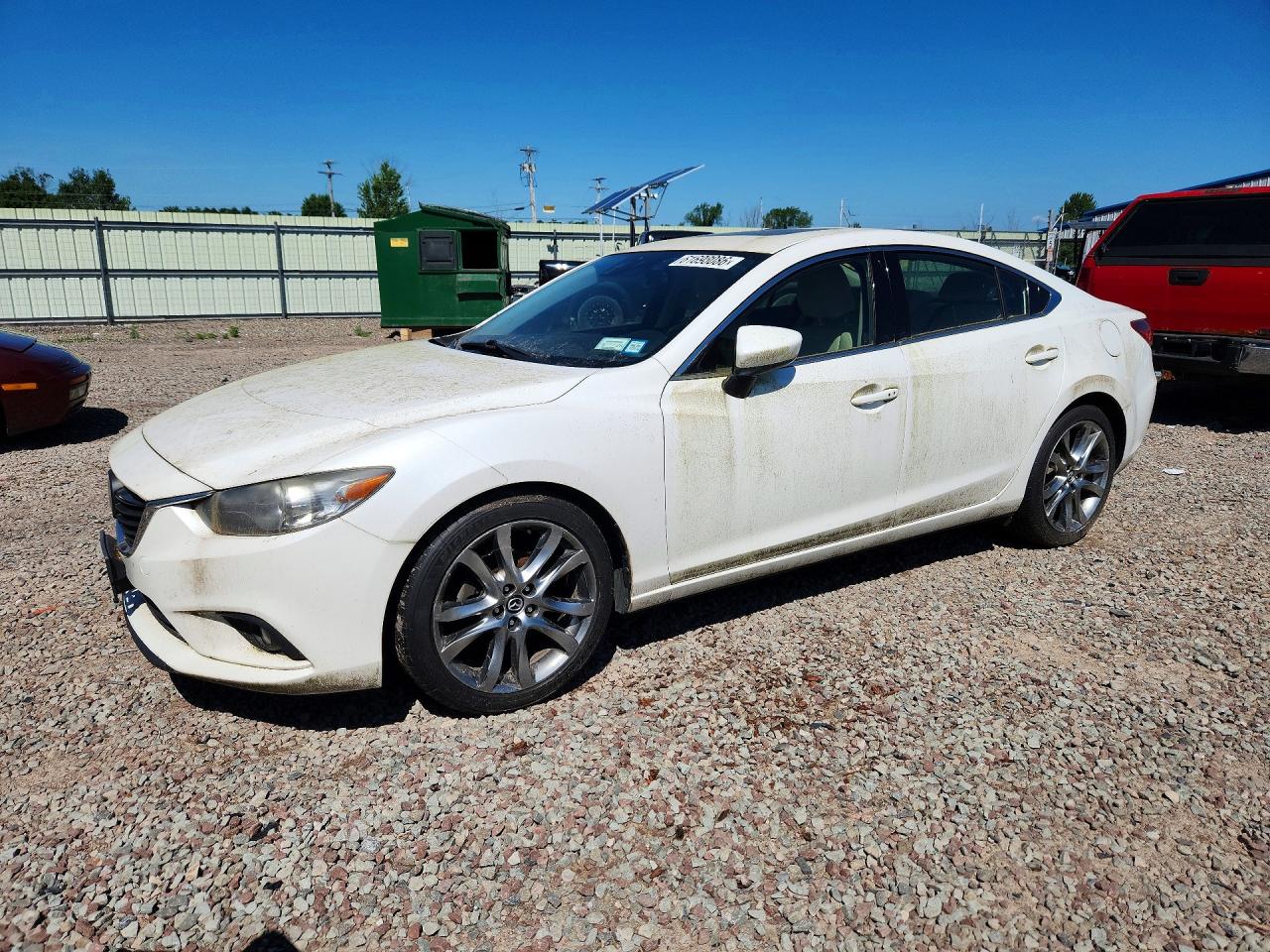 2014 Mazda 6 Grand Touring White vin: JM1GJ1W63E1124214