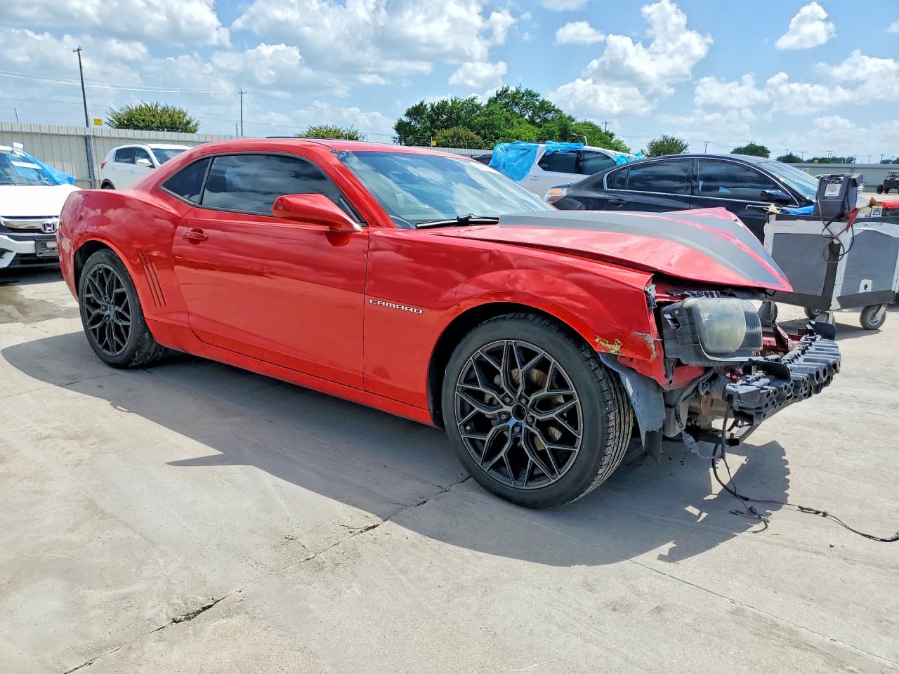 2012 Chevrolet Camaro Lt Red vin: 2G1FB1E35C9182410